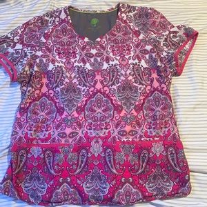 Healing hands scrub top